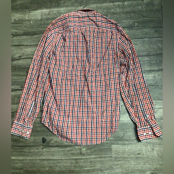 GAP Men's Plaid Button Down Shirt - Red and Blue - Picture 3 of 6